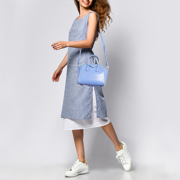 GIVENCHY Lavender Leather Mini Antigona Satchel - Picture 2 of 8